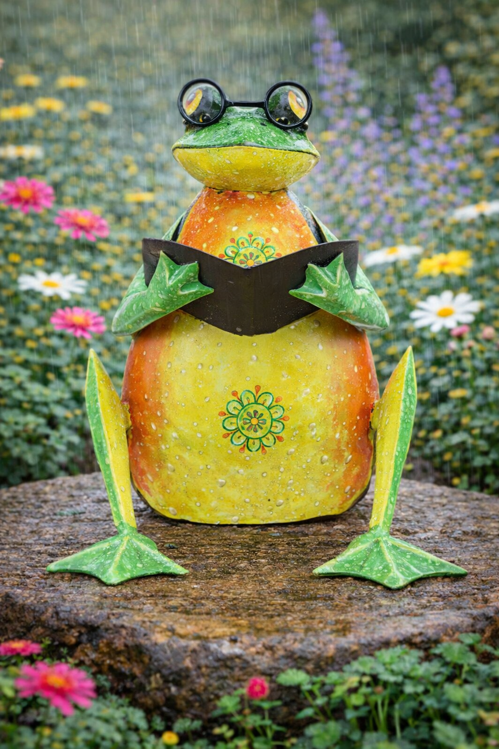 FROG WITH BOOK