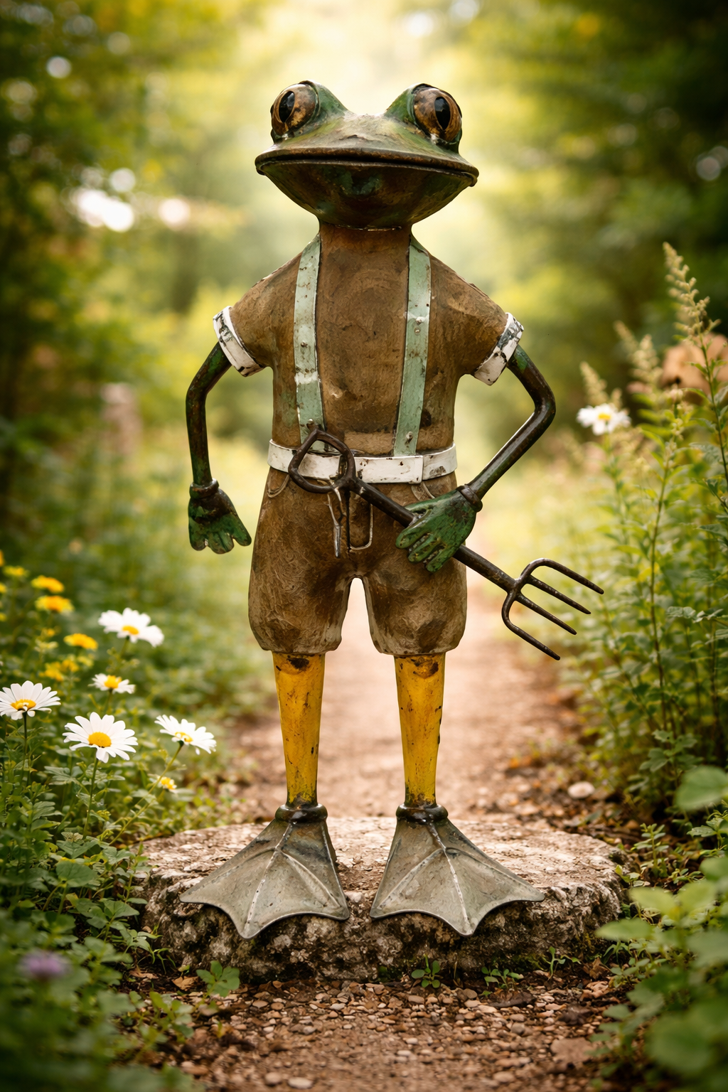 FROG WITH RAKE