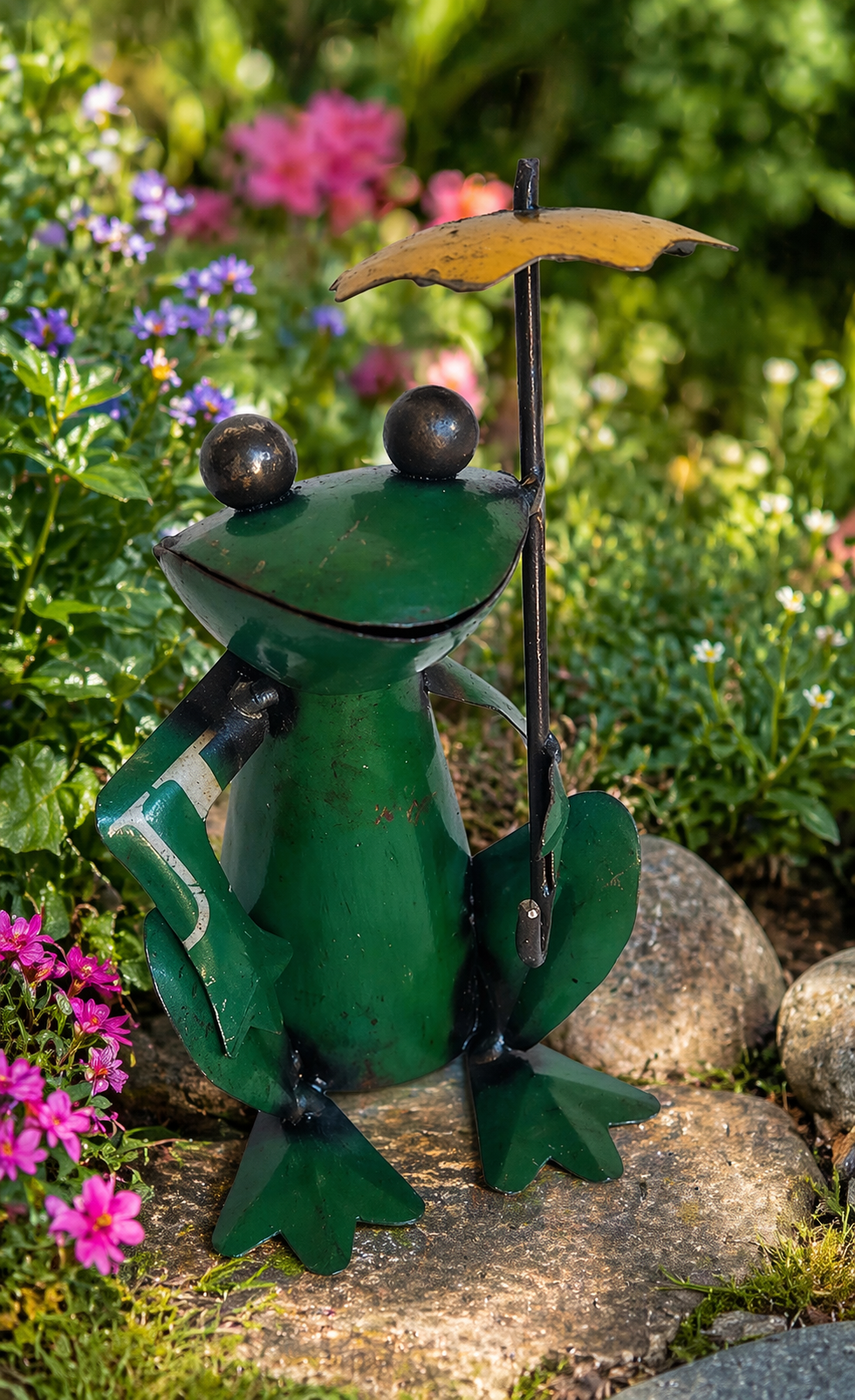Frog with umbrella